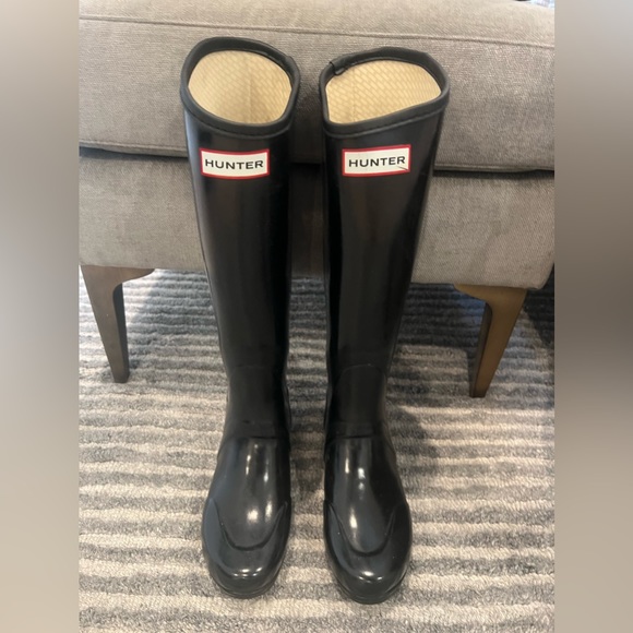 HUNTER REGENT RAIN BOOTS size 5.5/6 - Picture 2 of 8